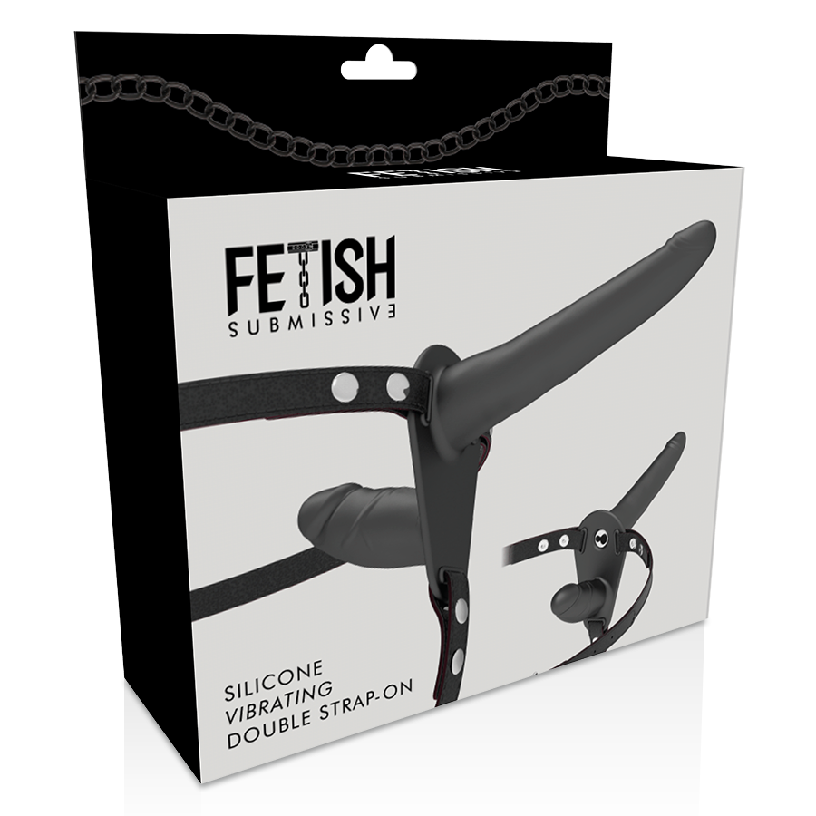 Fetish Submissive Harness-Harness Doppelpenetration mit Vibrator · Strap-on & Harness (Bild 4)