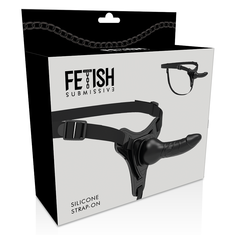 Fetish Submissive Harness-Harness Silikon Schwarz Realistisch 16 cm · Strap-on & Harness (Bild 5)