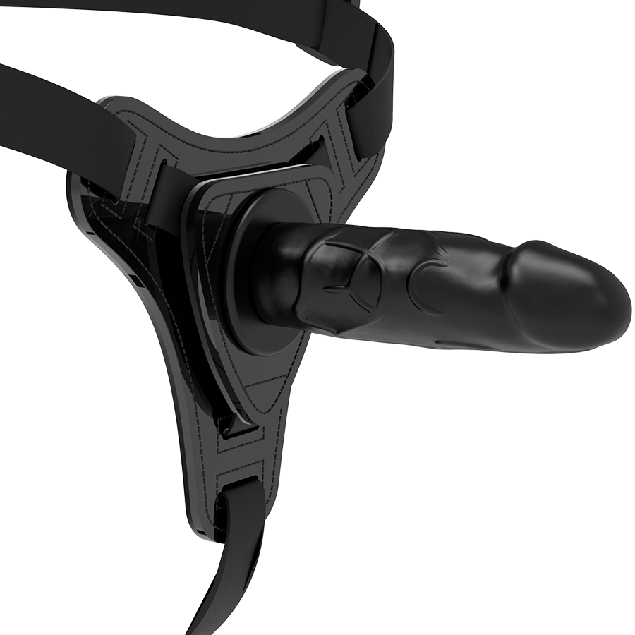 Fetish Submissive Harness-Harness mit Realistischem Penis aus Silikon · Strap-on & Harness