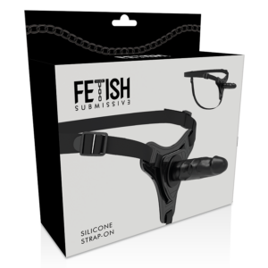 Fetish Submissive Harness-Harness mit Realistischem Penis aus Silikon · Strap-on & Harness (Bild 5)