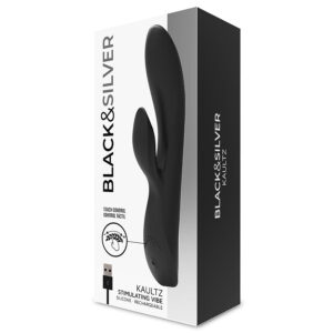 Black&silver-Kaultz Touch Control Vibrator-Silikon, 10 Geschwindigkeiten · Vibratoren (Bild 8)