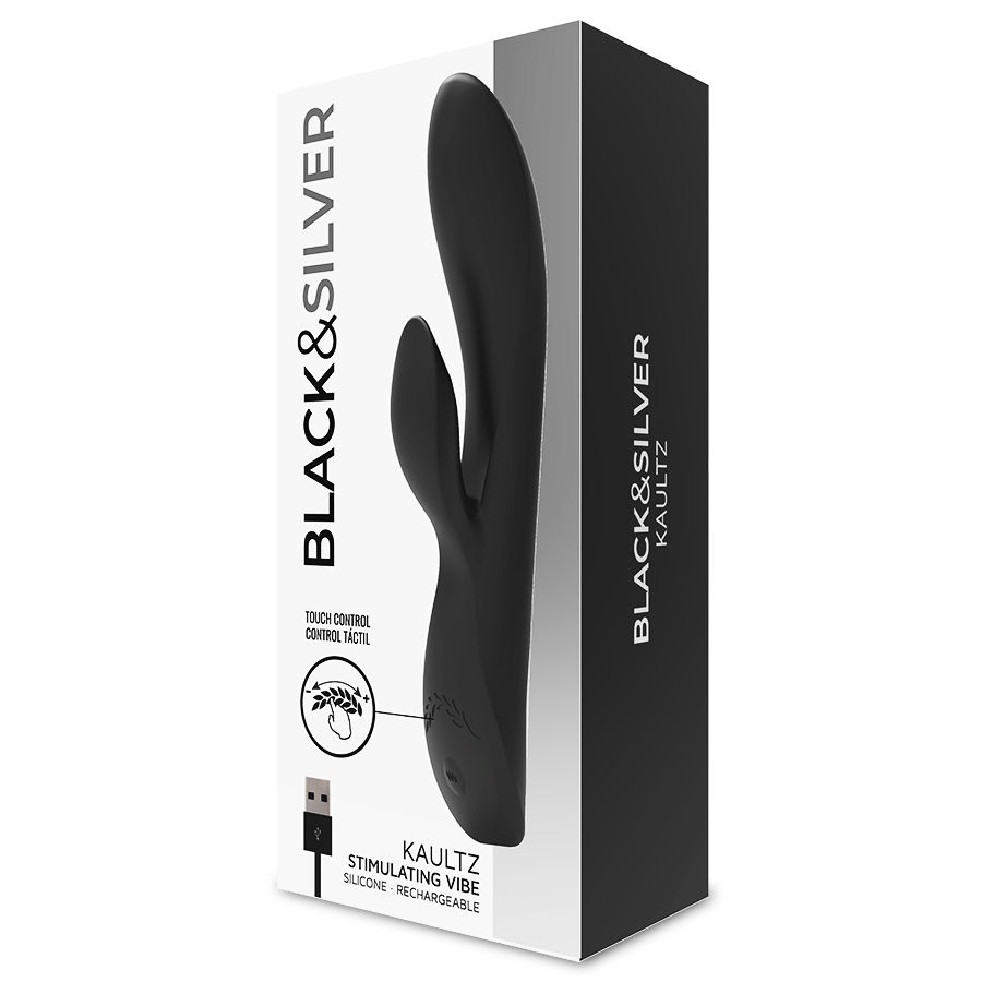 Black&silver-Kaultz Touch Control Vibrator-Silikon, 10 Geschwindigkeiten · Vibratoren (Bild 8)
