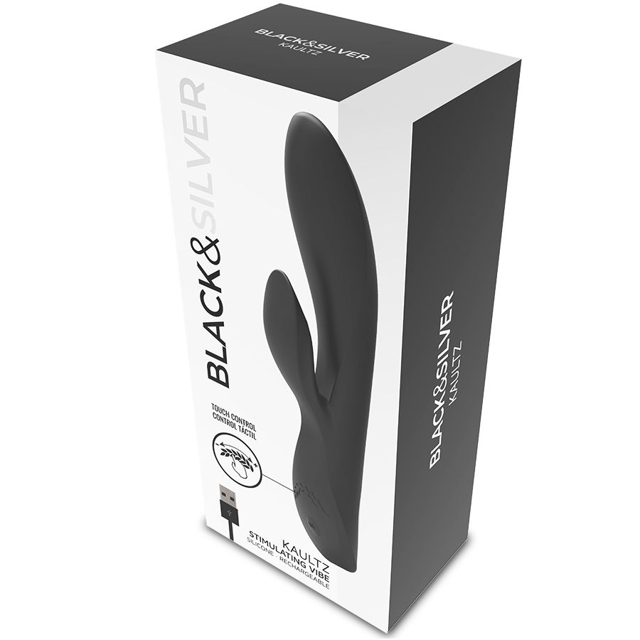 Black&silver-Kaultz Touch Control Vibrator-Silikon, 10 Geschwindigkeiten · Vibratoren (Bild 9)