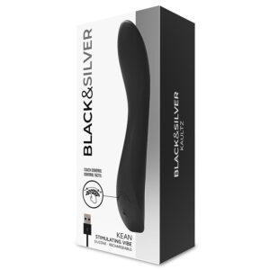 Black&silver-Kean Vibrator mit Touch Control-Silikon, 10 Geschwindigkeiten · Vibratoren (Bild 8)