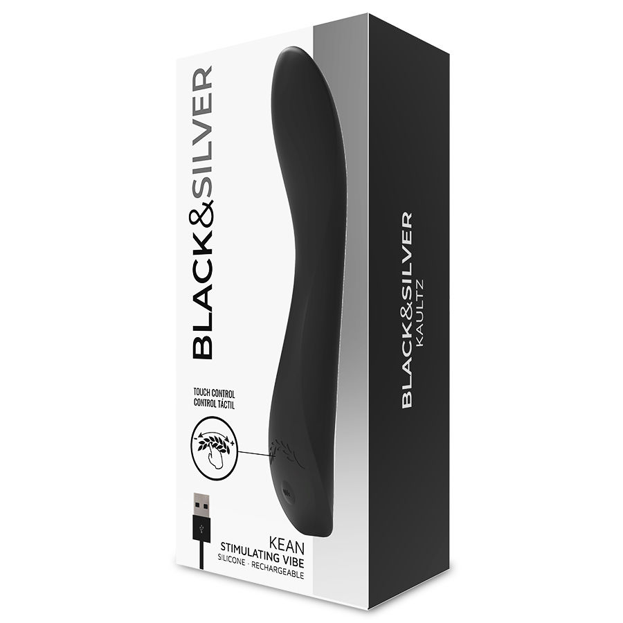 Black&silver-Kean Vibrator mit Touch Control-Silikon, 10 Geschwindigkeiten · Vibratoren (Bild 8)