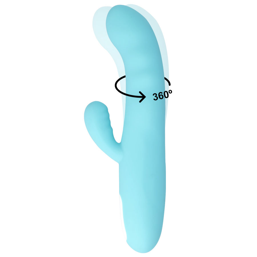 Mia-Eiffel Vibrator Türkis-Silikon, 10 Geschwindigkeiten, Wiederaufladbar · Vibratoren (Bild 4)