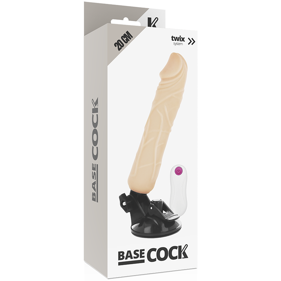 Basecock-Realistische Vibrator mit Fernbedienung, 20 cm · Vibratoren (Bild 4)