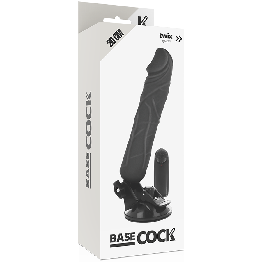 Basecock-Realistische Vibrator mit Fernbedienung in TPE 20 cm · Vibratoren (Bild 4)