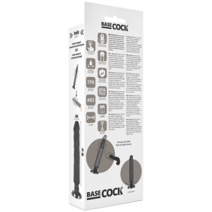 Basecock-Realistischer Vibrator 2 in 1 mit Saugnapf 20 cm · Vibratoren (Bild 5)
