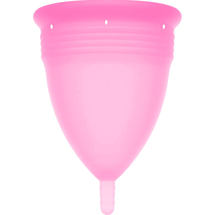 Stercup-Menstruationsbecher aus Silikon Fda Rosa – Größe L · Oralsex & Körperspiele