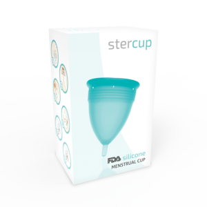 Stercup-Menstrueller Cup aus Silikon, Aquamarin · Oralsex & Körperspiele (Bild 4)