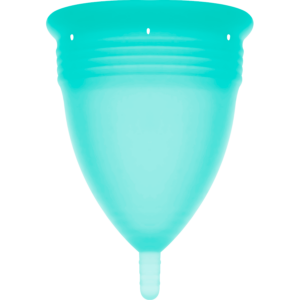 Stercup-Menstrueller Cup aus Silikon, Aquamarin · Oralsex & Körperspiele