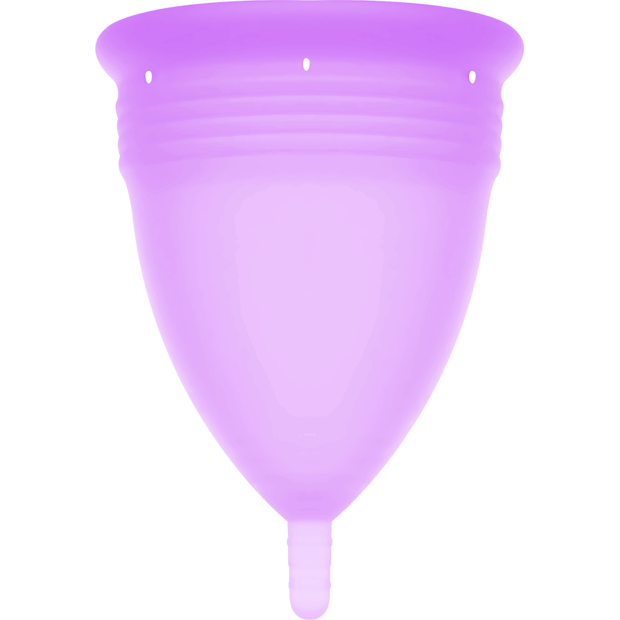 Stercup-Menstruationstasse aus FDA-Silikon Violett - Größe S