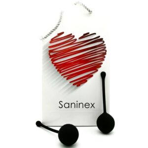 Saninex Sextoys-Vaginalkugel Clever Black-Silikon, Wasserdicht · Sextoys
