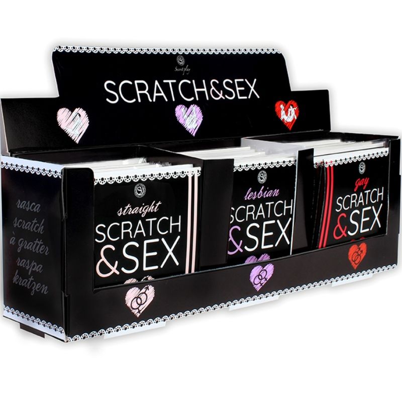 Secretplay 100% Games-Display + Poster Scratch & Sex · Spiele & Geschenke