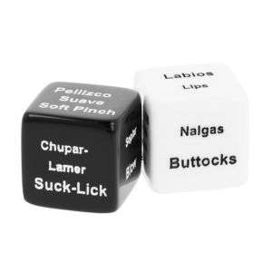 Black&silver-Würfel für Paar ES/EN · Spiele & Geschenke (Bild 4)