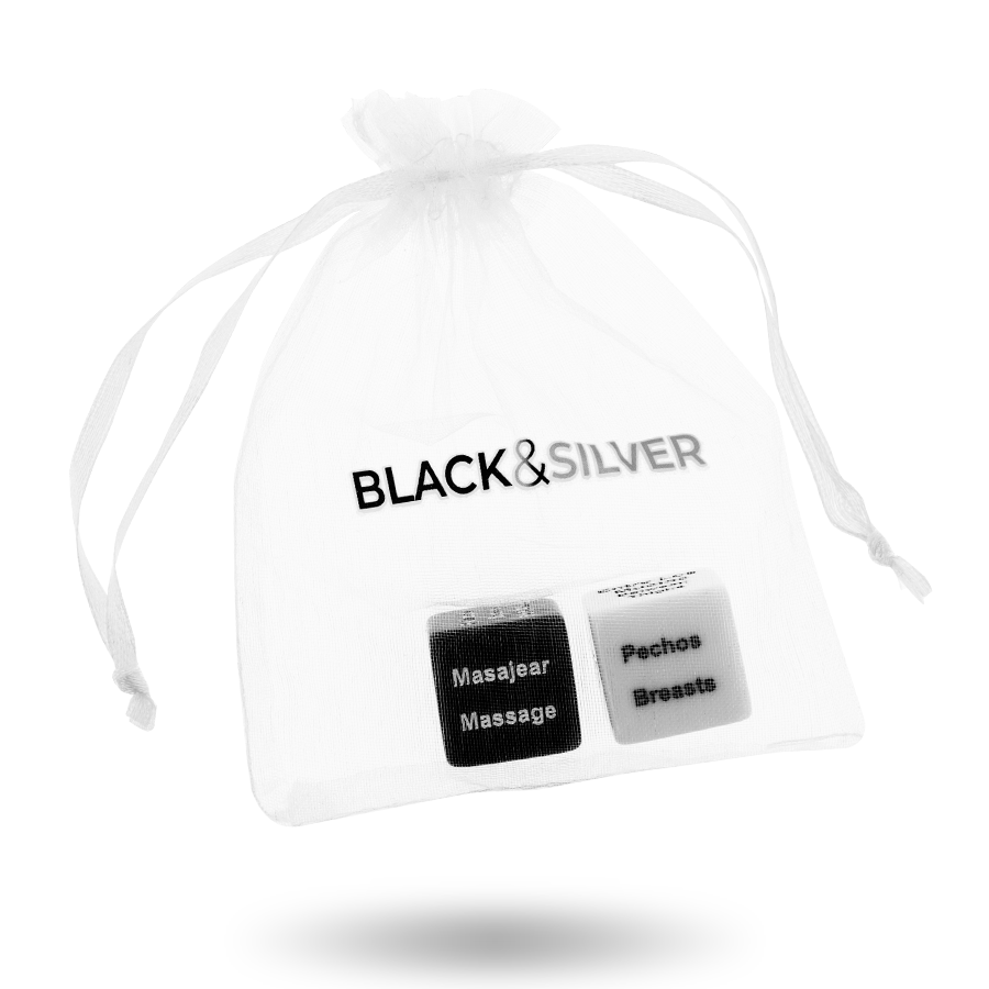 Black&silver-Würfel für Paar ES/EN · Spiele & Geschenke (Bild 3)
