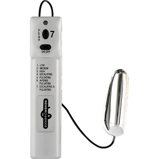 Seven Creations-Ultra 7 Vector Vibro-Ei mit Fernbedienung-ABS, 3