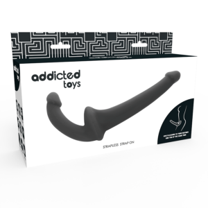 Addicted Toys-Dildo ohne Harness gekrümmt mit G-Spot-Einsatz · Strap-on & Harness (Bild 5)