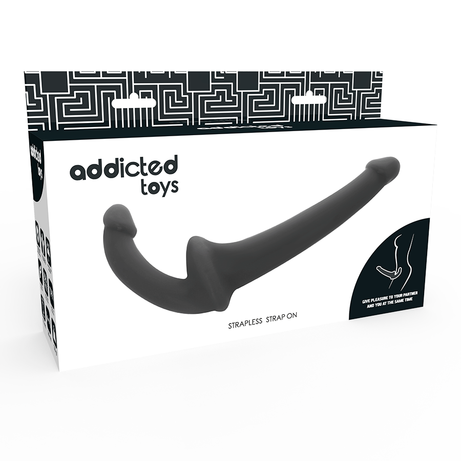 Addicted Toys-Dildo ohne Harness gekrümmt mit G-Spot-Einsatz · Strap-on & Harness (Bild 5)