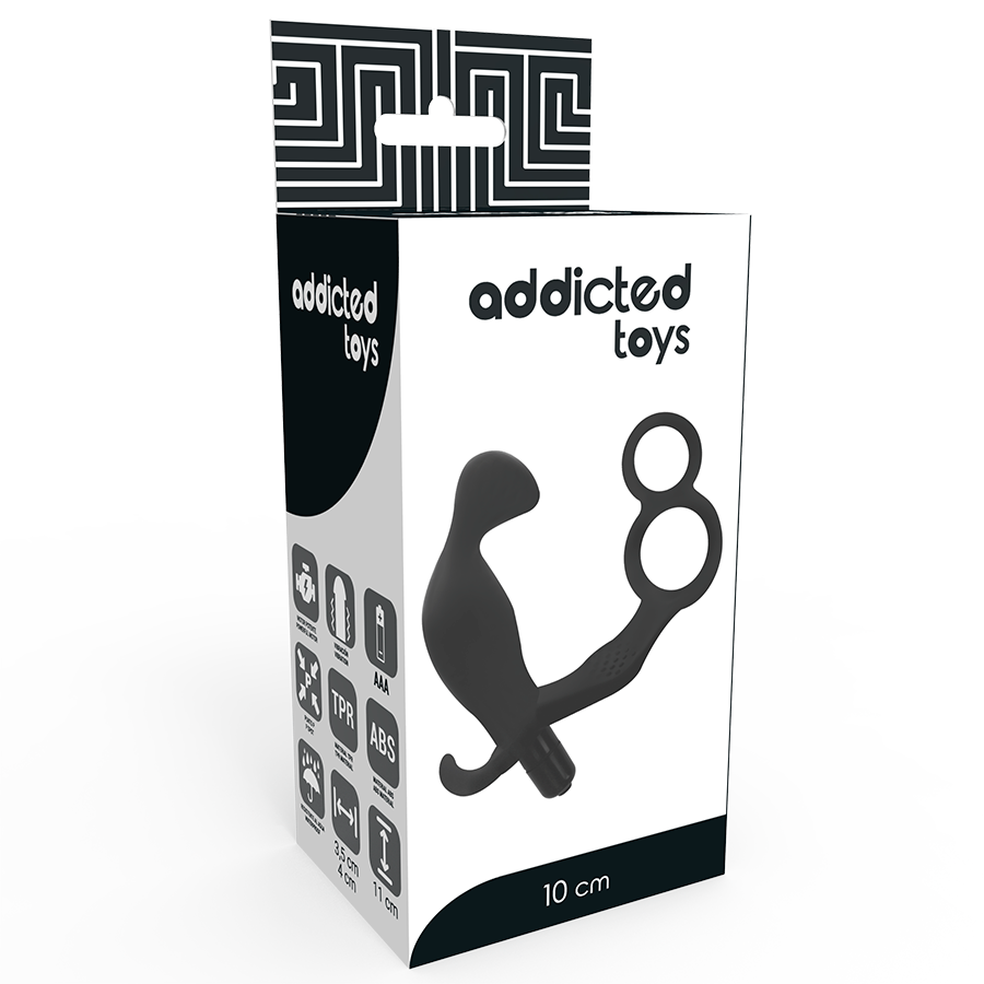 Addicted Toys-Analplug mit Doppel Penisring und Hoden · Sextoys (Bild 3)