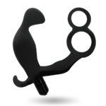Addicted Toys-Analplug mit Doppel Penisring und Hoden · Sextoys