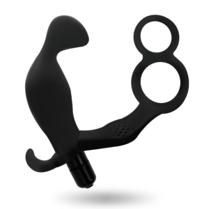 Addicted Toys-Analplug mit Doppel Penisring und Hoden · Sextoys