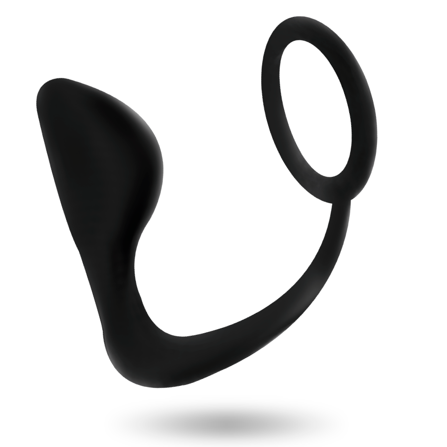 Addicted Toys-Analplug mit Penisring Schwarz-TPR · Sextoys (Bild 2)