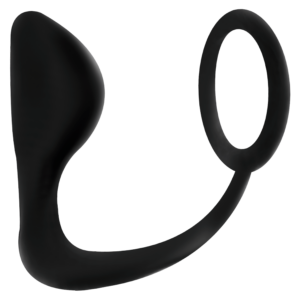 Addicted Toys-Analplug mit Penisring Schwarz-TPR