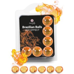 Secretplay Cosmetic-6er-Set Brasilianische Kugeln mit Wärmeeffekt