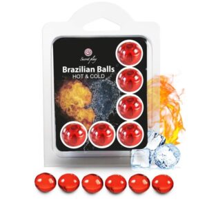 Secretplay Cosmetic-6er-Set Brazilian Balls Warm- und Kalteffekt