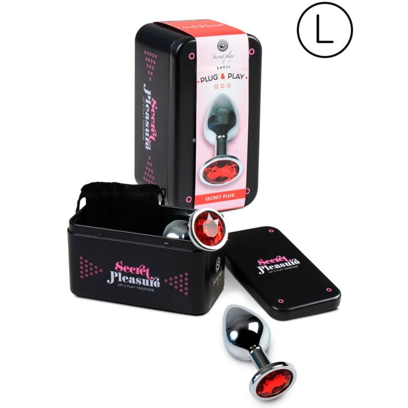 Secretplay Toys-Analplug Größe L Rot-Metal · Sextoys (Bild 2)