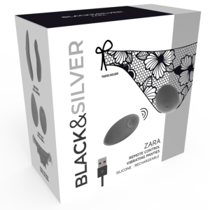Black&silver-Zadar Stimulator Wiederaufladbar mit Fernbedienung · Vibratoren (Bild 2)