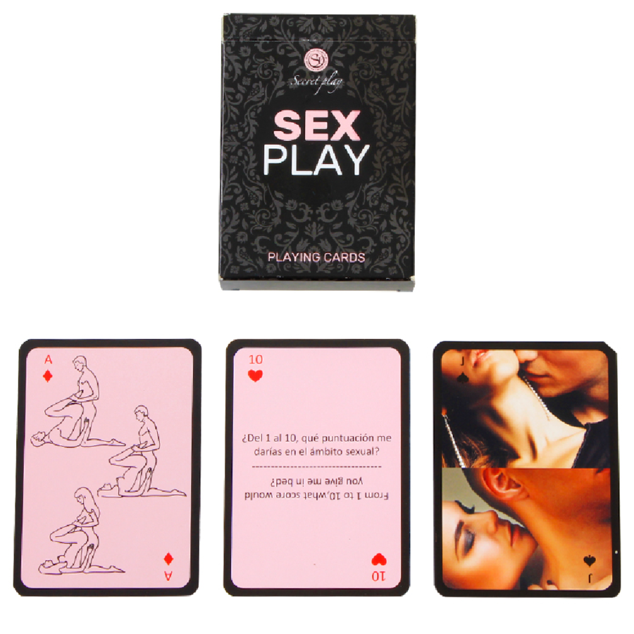 Secretplay 100% Games-Sex Play Spielkarten (ES/EN)