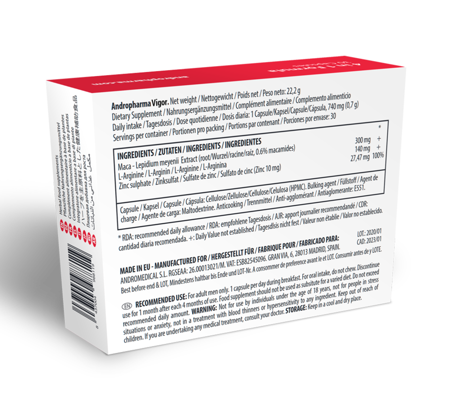 Andro Medical-Andropharma Vigor – pflanzliche Nahrungsergänzungsmittel · Nahrungsergänzungsmittel (Bild 2)