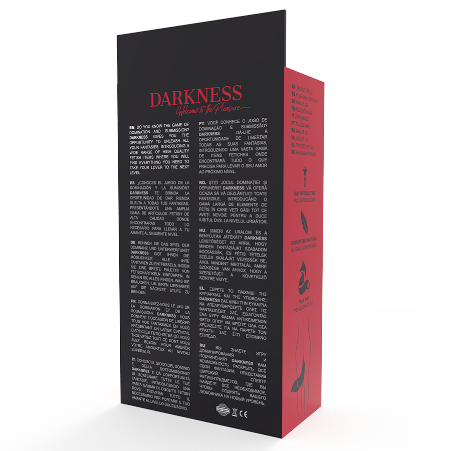 Darkness-Analplug Silikon mit Schwanz · Sextoys (Bild 6)