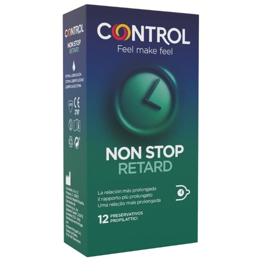 Control Condoms-Nicht Stopp 12 Stk. Reservative Verzögerung · Kondome
