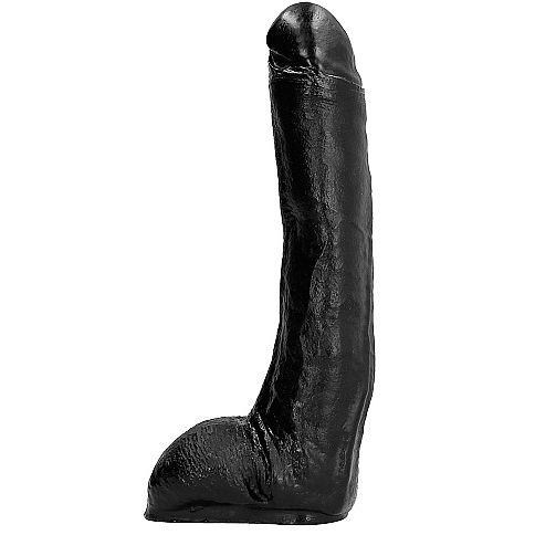 All Black-Dildo 29 cm Curvato-PVC · Sextoys (Bild 3)
