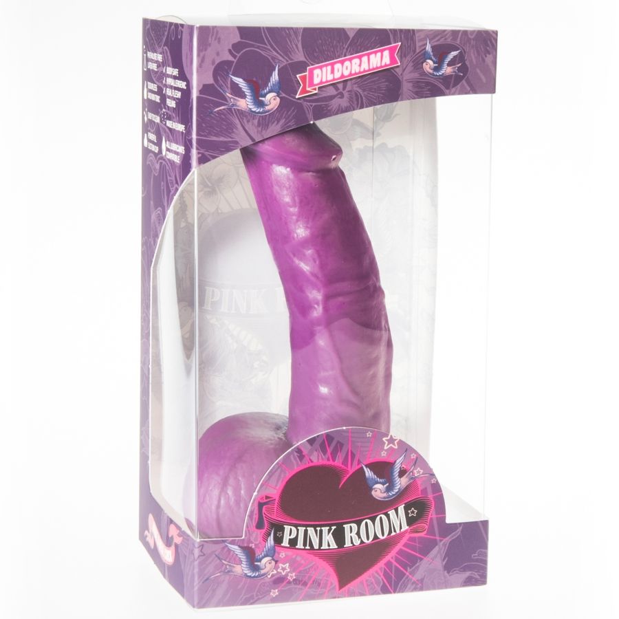Pink Room-Connor Dildo Realistic Violet 16 cm-Latex, Saugnapf · Sextoys (Bild 2)