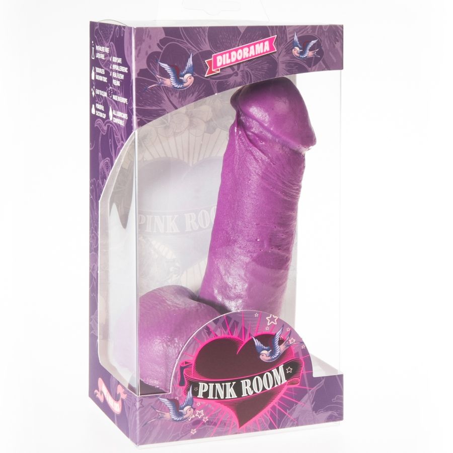 Pink Room-Nicht Dildo Realistic Violet 16 cm-PVC, Saugnapf · Sextoys (Bild 2)