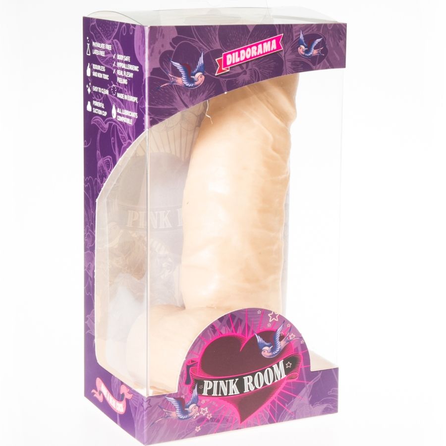 Pink Room-Dayan Dildo Realistische Farbe Leder 17 cm-Saugnapf · Sextoys (Bild 2)
