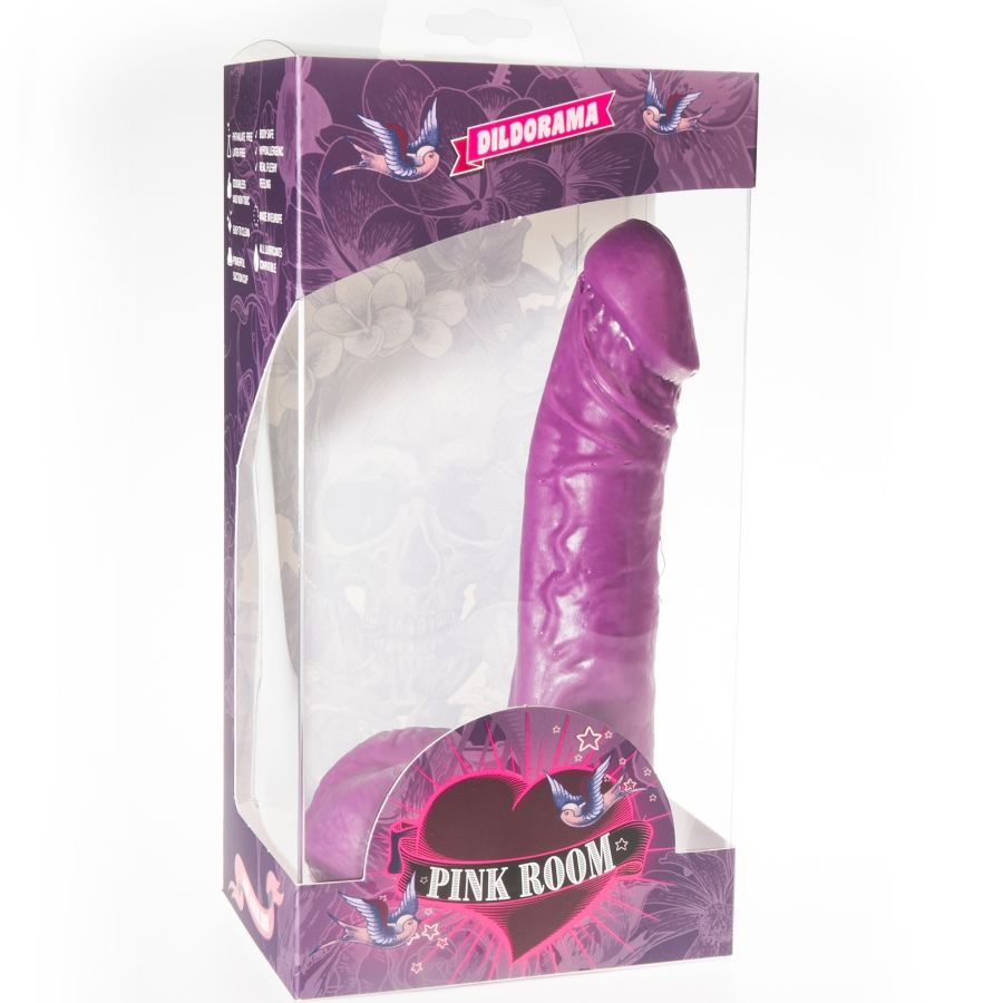 Pink Room-Eban Dildo Realistisch Lila 19 cm-Saugnapf · Sextoys (Bild 2)