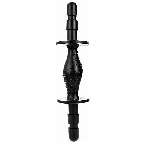 Hung System-Doppelanschluss für Schwarz-TPE Penetration · Sextoys