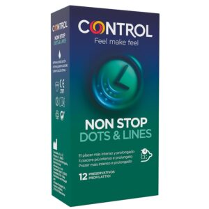 Control Condoms-Nicht stoppen 12 Stk.-Präservative Punkte und Streifen · Kondome
