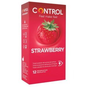Control Condoms-Adapts Erdbeeren 12 Einheiten · Kondome
