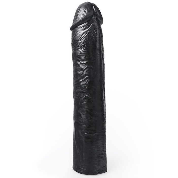 Hung System-Realistischer Dildo Benny Schwarz 25.5 cm-Saugnapf