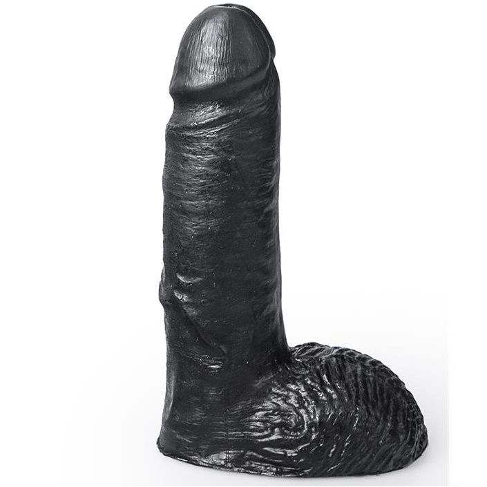 Hung System-Realistischer Dildo Cesar Schwarz 19 cm-Saugnapf