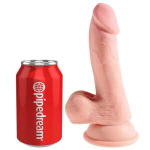 King Cock-Dildo mit dreifacher Dichte 14 cm-Saugnapf