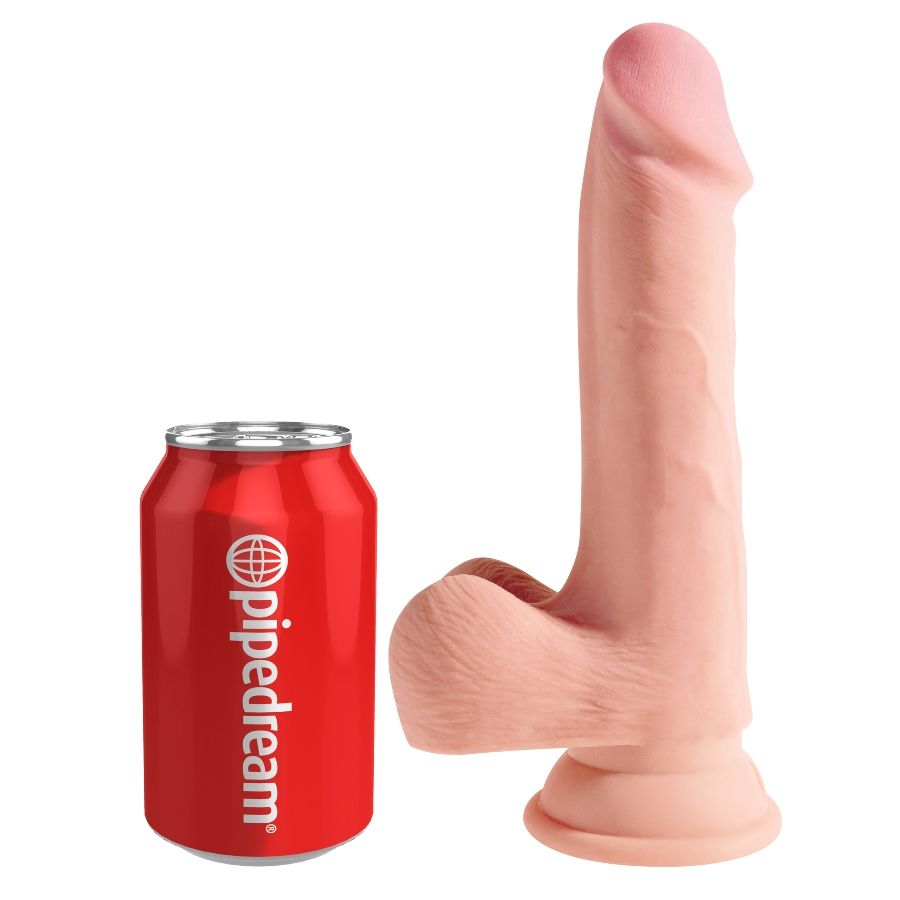 King Cock-Dildo mit Dreifachdichte 19 cm-Saugnapf · Sextoys