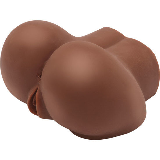 Act-Realistischer Big Ass Masturbator mit Vibrator Braun-TPR, Wasserdicht · Sextoys